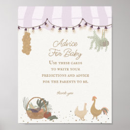 Rosa Bauern Markt Landwirtschaft Frische Beratung  Poster