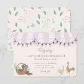 Rosa Bauern Marktfarm Neuregistrierung einfügen Begleitkarte (Vorne/Hinten)