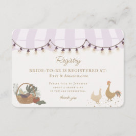 Rosa Bauern Marktfarm Neuregistrierung einfügen Begleitkarte