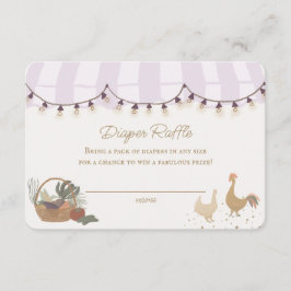 Rosa Bauern Marktpreiswaschmaschine Beilage Begleitkarte