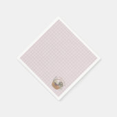 Rosa Bauern Marktwirtschaft Frisch Serviette (Ecke)