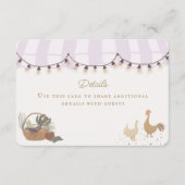 Rosa Bauern Marktwirtschaft Neuer Eintrag Begleitkarte (Vorderseite)