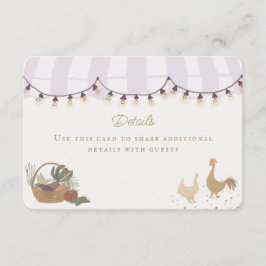 Rosa Bauern Marktwirtschaft Neuer Eintrag Begleitkarte