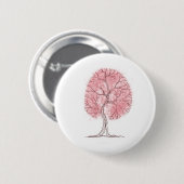 Rosa Baum Button (Vorne & Hinten)
