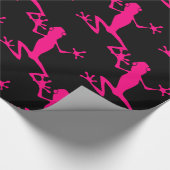 Rosa Baum Frosch Thunder_Cove  Geschenkpapier (Ecke)