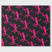 Rosa Baum Frosch Thunder_Cove  Geschenkpapier (Flach)