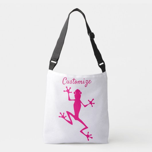 Rosa Baum Frosch Thunder_Cove Tragetaschen Mit Langen Trägern (Vorderseite)