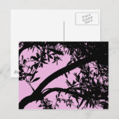 Rosa Baum-Postkarte Postkarte (Vorne/Hinten)