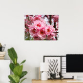 Rosa Bäume Blüten Kunstdrucke Frühjahr Poster (Heimbüro)