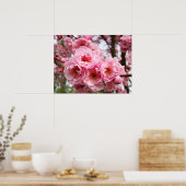 Rosa Bäume Blüten Kunstdrucke Frühjahr Poster (Küche)