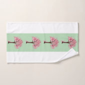 Rosa Bäume Muster Flaschenöffner Badhandtuch Set (Handtuch)