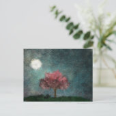 Rosa-Baumstruktur am Mondmittertag Postkarte (Stehend Vorderseite)
