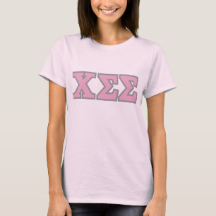 Rosa BaumwollT-Shirt mit rosa Buchstaben T-Shirt