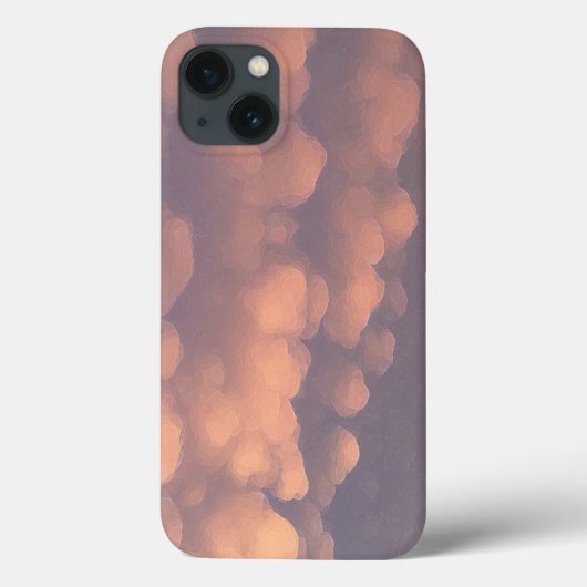 Rosa Baumwollwoll-Wolken Case-Mate iPhone Hülle (Rückseite)