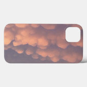 Rosa Baumwollwoll-Wolken Case-Mate iPhone Hülle (Rückseite (Horizontal))