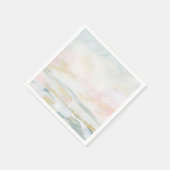 Rosa Beach Seascape Paper Napoleon Serviette (Ecke)