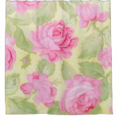 Rosa Beauties Duschvorhang (Vorderseite)