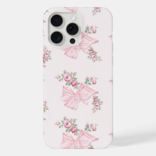 Rosa Beaux Pink iPhone Case Hülle (Rückseite)