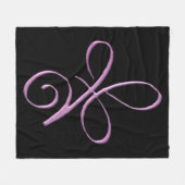 Rosa bedingungslose Liebe Fleecedecke (Vorderseite (Horizontal))