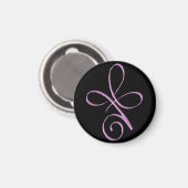 Rosa bedingungslose Liebe Magnet (Vorderseite/Rückseite)