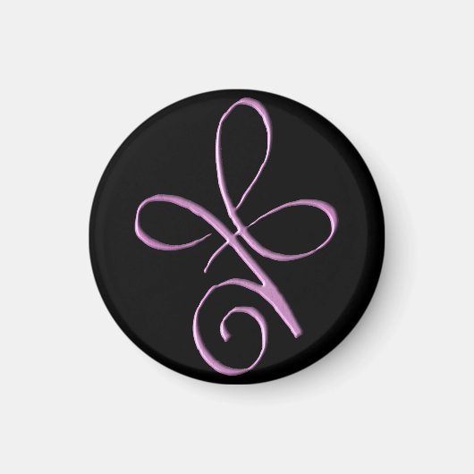Rosa bedingungslose Liebe Magnet (Vorne)