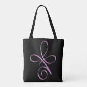 Rosa bedingungslose Liebe Tasche (Rückseite)