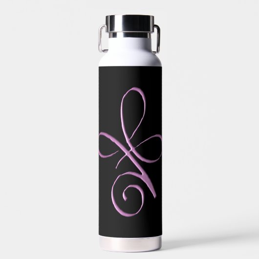 Rosa bedingungslose Liebe Trinkflasche (Vorne)
