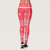 Rosa bedruckte Leggings (Rückseite)