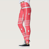 Rosa bedruckte Leggings (Links)