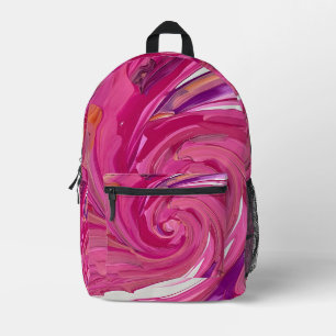 rosa bedruckter rucksack