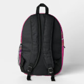 rosa bedruckter rucksack (Rückseite)