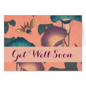 Rosa Bee Blume Classic Hokusai Art (Vorderseite (Horizontal))