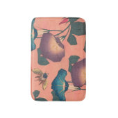 Rosa Bee Blume Classic Hokusai Art Badematte (Vorderseite Vertikal)