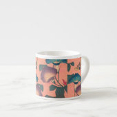 Rosa Bee Blume Classic Hokusai Art Espressotasse (Vorderseite Rechts)