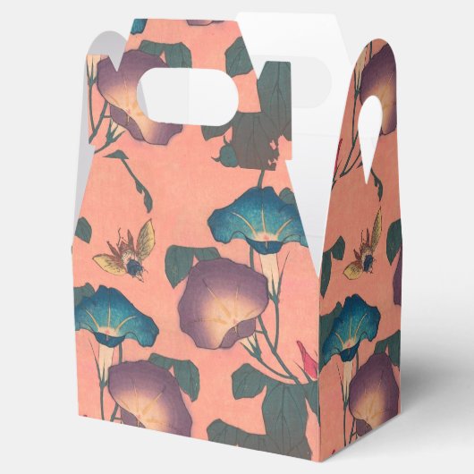 Rosa Bee Blume Classic Hokusai Art Geschenkschachtel (Geöffnet)
