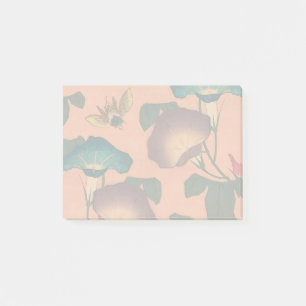 Rosa Bee Blume Classic Hokusai Art Post-it Klebezettel
