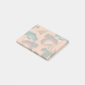 Rosa Bee Blume Classic Hokusai Art Post-it Klebezettel (angewinkelt)