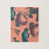 Rosa Bee Blume Classic Hokusai Art Puzzle (Vertikal)