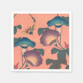 Rosa Bee Blume Classic Hokusai Art Serviette (Vorderseite)