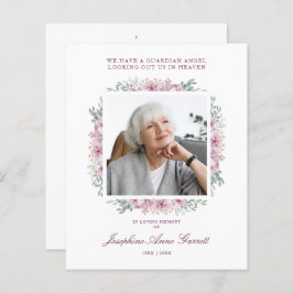 Rosa Beerdigung Foto Erinnerung Dienst Liebe