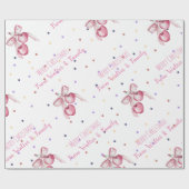 Rosa Beeren Weibliche Unternehmen Geschenkpapier (Flach)