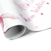 Rosa Beeren Weibliche Unternehmen Geschenkpapier (Rolleneckpunkt)