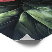 Rosa Begonia Blume Art Print Poster (Ecke)