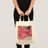 Rosa Begonia Blume Bio Lebensmittelgeschäft Tasche (Vorderseite (Produkt))
