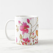 Rosa Begonia-Blume Kaffeetasse (Links)