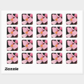 Rosa Begonia Sticker (Blatt)