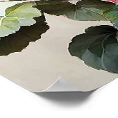 Rosa Begonias Blume Art Print Poster (Ecke)