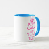 Rosa behalten ruhigen Tassenschablonenentwurf | Tasse (VorderseiteRechts)