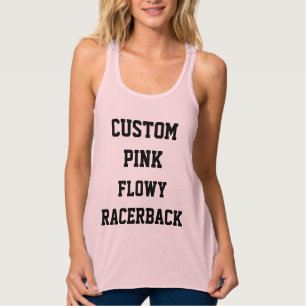 ROSA BEHÄLTER das RACERBACK der kundenspezifische Tank Top