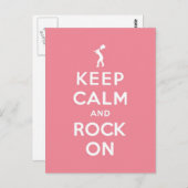 Rosa Behielt Ruhe und Stein auf Postkarte (Vorne/Hinten)